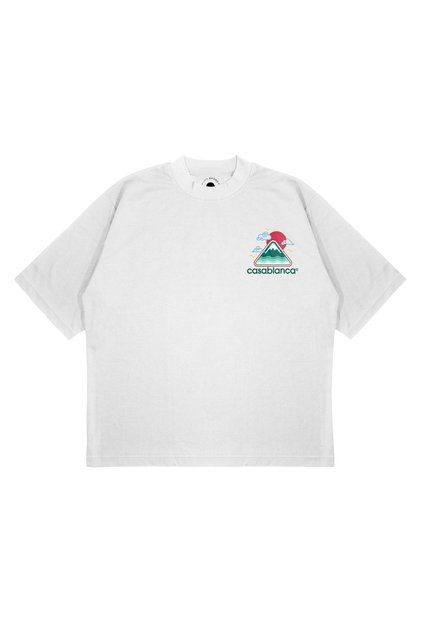 Unisex Oversized Casablanca Mountain Printed Boxy Fit Thick Fabric T-Shirt