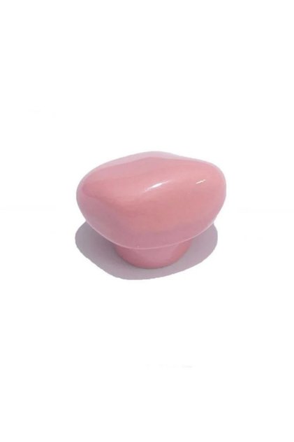 Porcelain Stone Button Pink Ceramic Furniture Handle Drawer Cabinet Handle (4.5 cm)