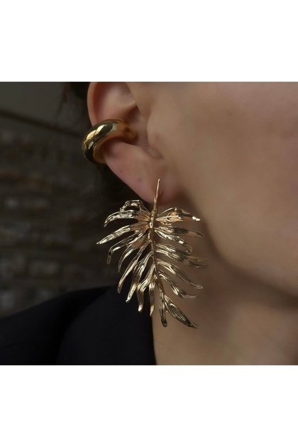 GOLD LEAF EARRINGS