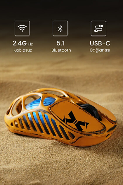Gravastar Mercury XPro Rgb 32K Dpi Optik Gaming Mouse+8K Dongle