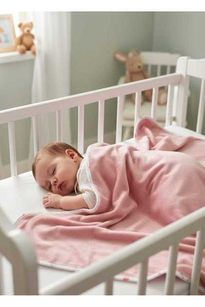 One-Layer Soft Plush Welsoft Baby Girl Blanket 75X90 cm / Pink