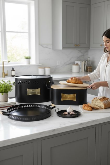 5 Piece Multi-Purpose Kitchen Storage Dowry Set
