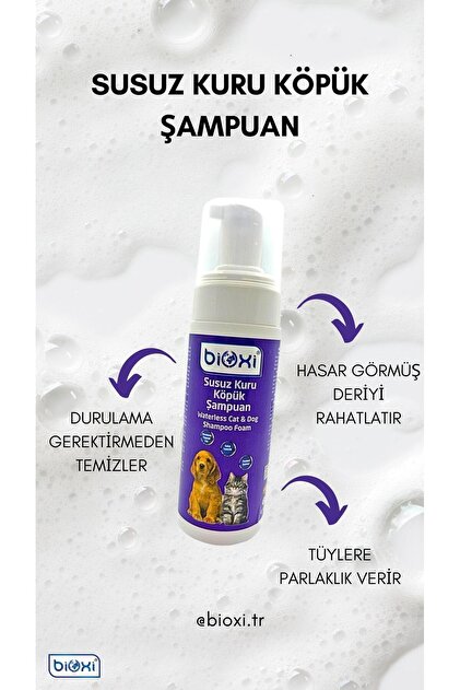 Bioxi Pet Hijyen Seti | Pati Bakım Köpüğü Animal Health Sprey