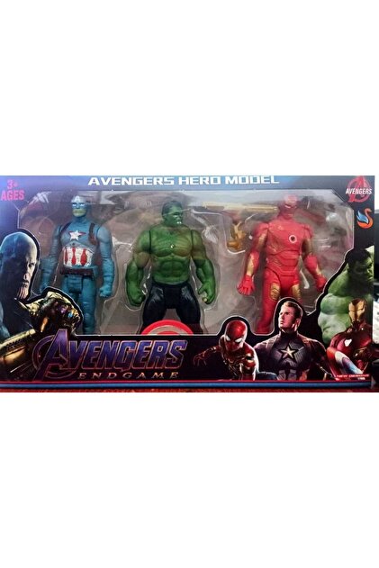 AVENGERS Işıklı 15 cm Hulk Iron Man Kaptan Amerika Örümçek adam