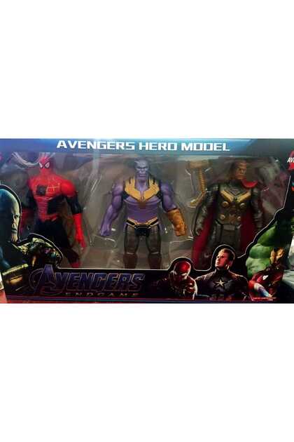 MARVEL フィギュアセット 15体セット AVENGERS Işıklı 15 cm Hulk Iron Man Kaptan Amerika Örümçek adam