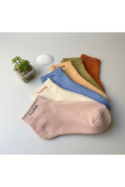 6 Pairs of Winter Thick Thermal Unisex Towel Socks