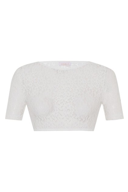 Guipure Lace White Crop Top