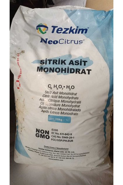 Citric Acid- Sitrik Asit Mono&anhidrat 25 Kg