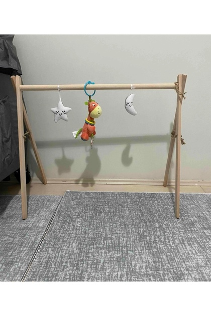 Montessori Ahşap Bebek Egzersiz Aleti Geniş Model