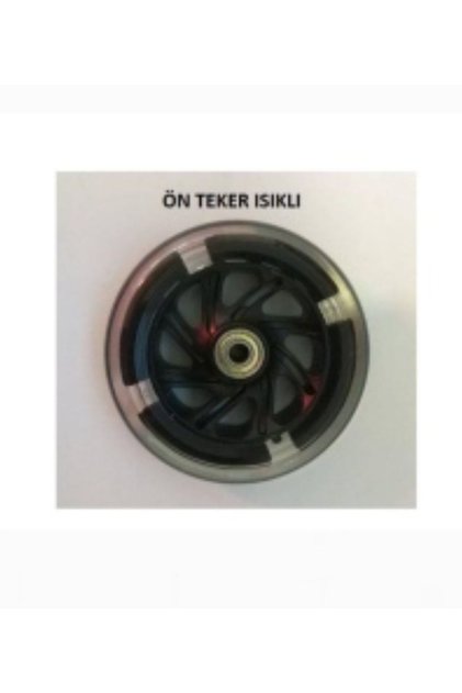 Power Scooter Için Işıklı 120x99 Mm Ebatlarında Ön Teker (RULMANLI) Uyumlu/1 Adet Çap 12 cm