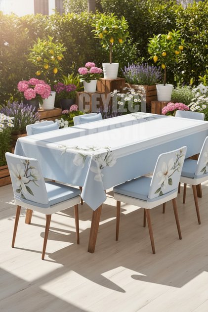 Tablecloth, Digital Print Single Tablecloth, Patterned Stain Resistant Single Tablecloth