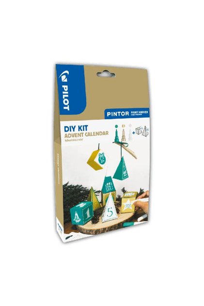 Calendar de Advent cu set de pictură DIY