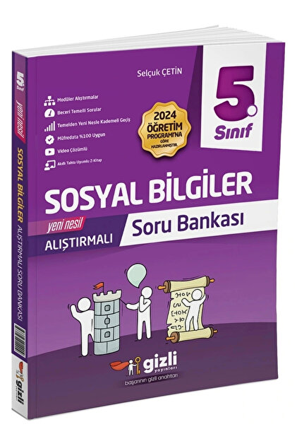 Gizli Yayınları 2025 5. Sınıf Sosyal Bilgiler Konu Özetli