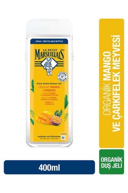 LPM Organik Mango ve Çarkıfelek Meyvesi 400ml Duş Jeli
