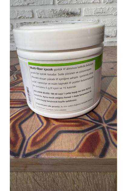 Herbalife Multi-fiber Lifli ve Elma Aromalı Içecek Tozu 2 li Set