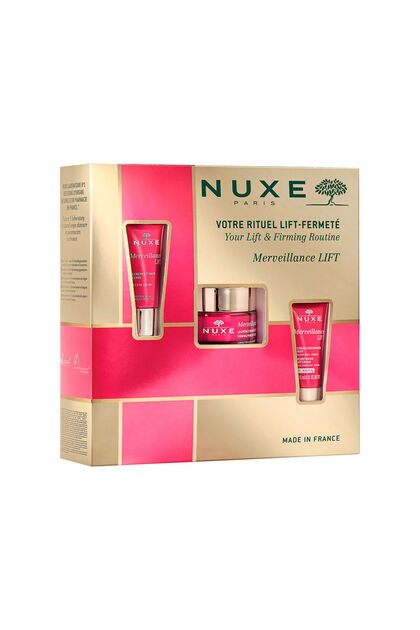 Set de rutină pentru fermitate Nuxe: Cremă de zi vegană pentru fermitate Merveillance Lift pentru față 50 ml + ...