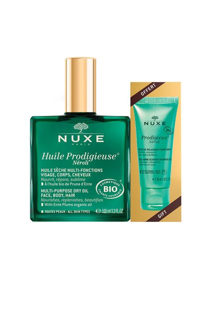 Set Nuxe: Huile Prodigieuse Multi-Purpose Neroli, Ulei de corp, Pentru față, corp și păr, 100 ml +