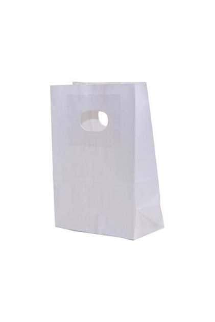Set 100 Pungi cadou, Sacose Cadou albe , 18x9x25 cm