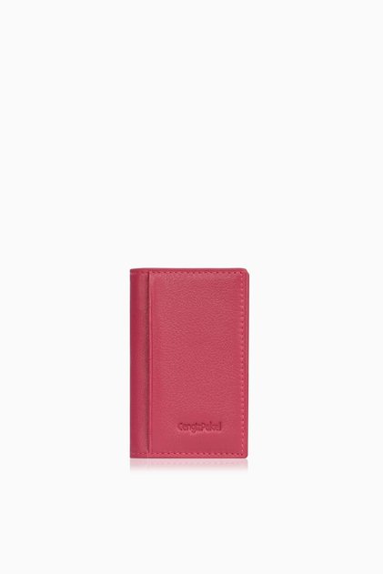 Men's Genuine Leather Card Holder 2305 - Fuchsia