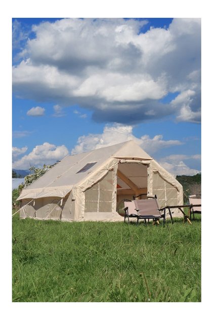 12 Kişilik 4 Mevsim Şişme Kamp Çadırı 300x400 12 M2 Yükseklik 210 Cm