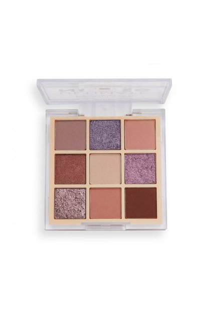 Makeup Revolution, Ultimate Nudes, Paletă de farduri de pleoape, deschisă, 9 nuanțe, 8,1 g