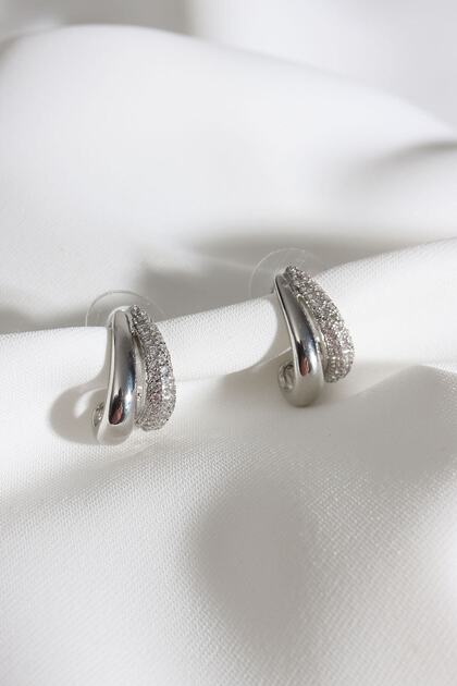 Zirconium Metal 2-Piece Set Silver Color