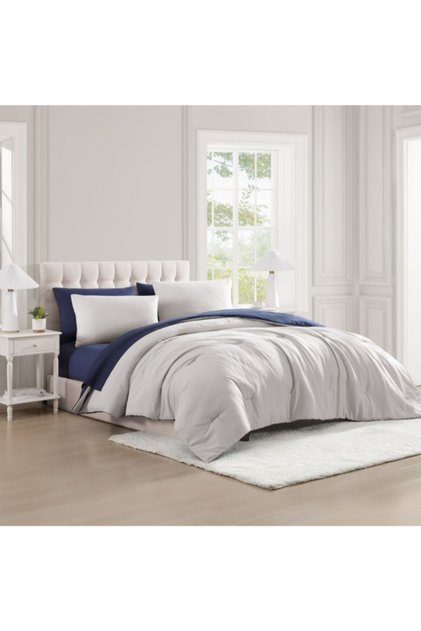7-Piece Premium Quality Reversible King Comforter Set