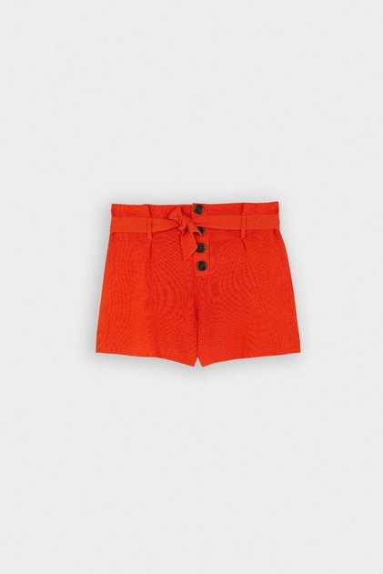 Button-Front Women's Shorts