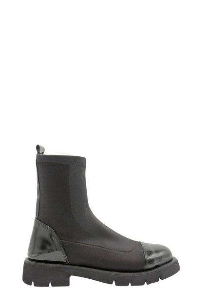 Black Diving Fabric Diving Fabric Women's Boots