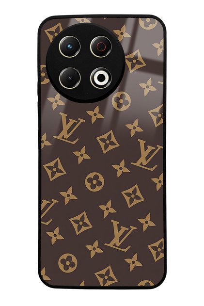 Tecno Spark 30 Pro Compatible Brown Lv Design Glossy Phone Case