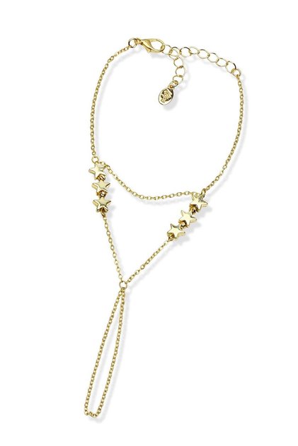 Gold Color Star Detailed Chain Şahmeran