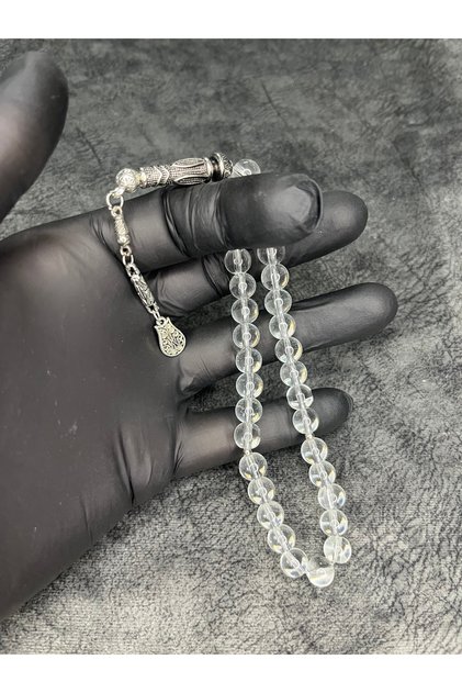 Transparent Glass Beads Natural Stone Misinali Prayer Beads