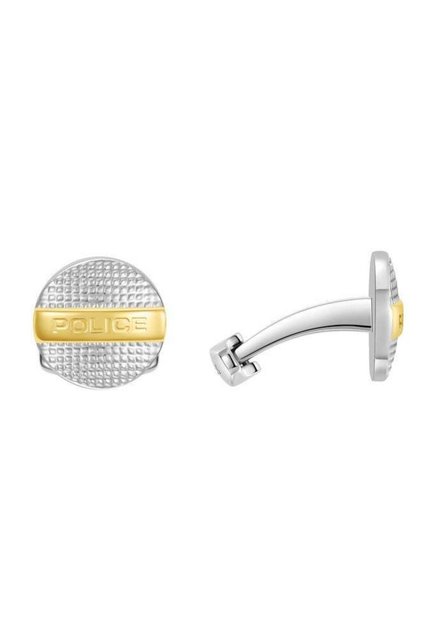 WITHSTAND Cufflinks For Men - Stainless Steel, Gold Plated Texture