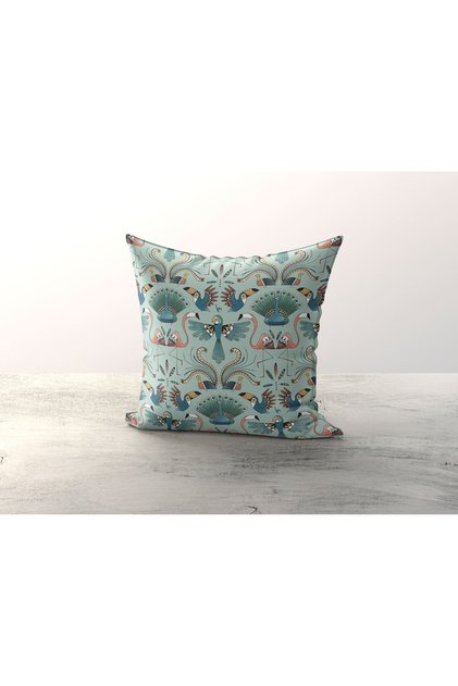 Micro Fabric Digital Printing Zippered Bead Silicone Filled 43*43 cm Throw Pillow