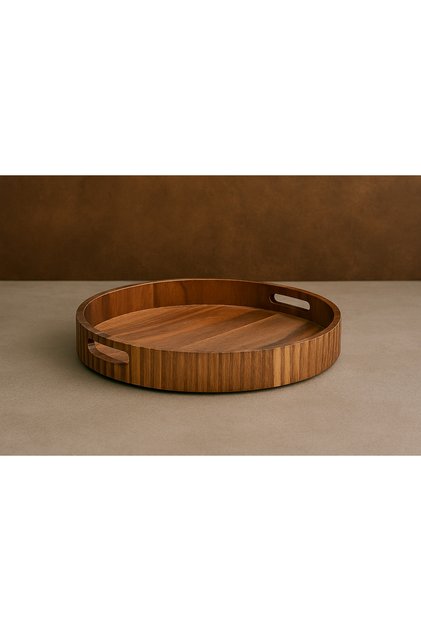 Tavă din lemn salcâm 35 cm