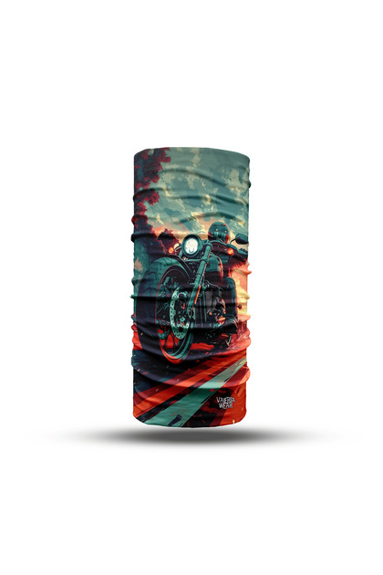 Free Road Patterned Unisex Buff – Biker Mask, Neck Gaiter and Bandana | Outdoor & Camping Accessory