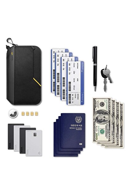 Spigen Life Porta Pasaportes con Bloqueo RFID, Organizador de
