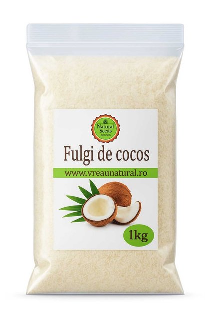 Cocos fulgi fini min 50% grasime 1Kg,
