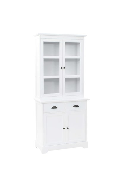 Welsh Dresser with 4 Doors MDF and Pinewood 80x40x180 cm