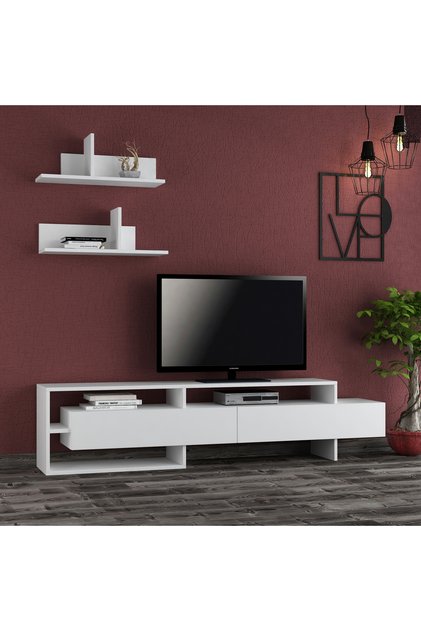 Mourah Gara TV Unit Up To 60 Inches - White