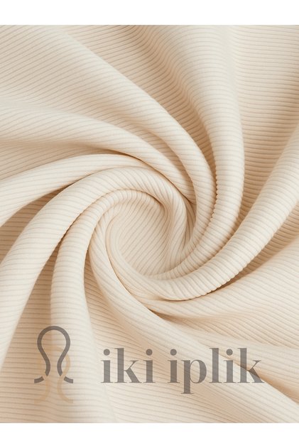 Krem Kaşkorse Kumaş | En: 110 cm | %95 Pamuk %5 Elastan | Esnek ve Konforlu