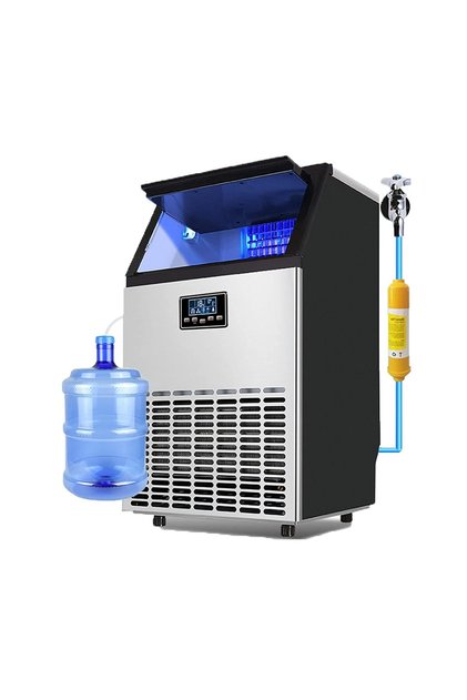 five star Commercial Ice Maker — 66 Cubes/Batch, 55-60kg/24h, 15kg Storage, LCD