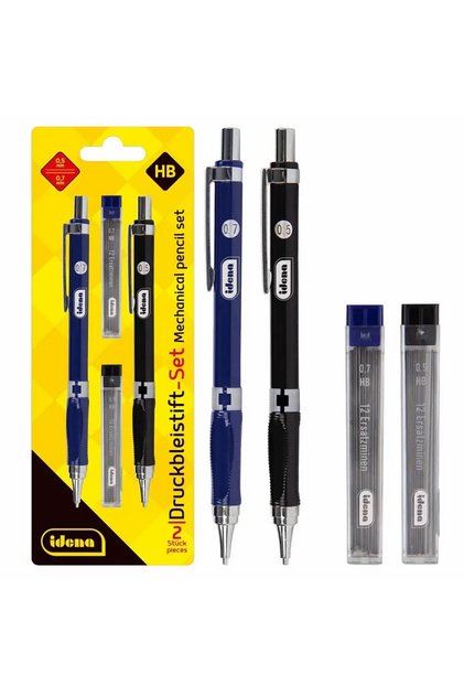 Set 2 creioane mecanice 0.5 mm + 0.7 mm cu mine