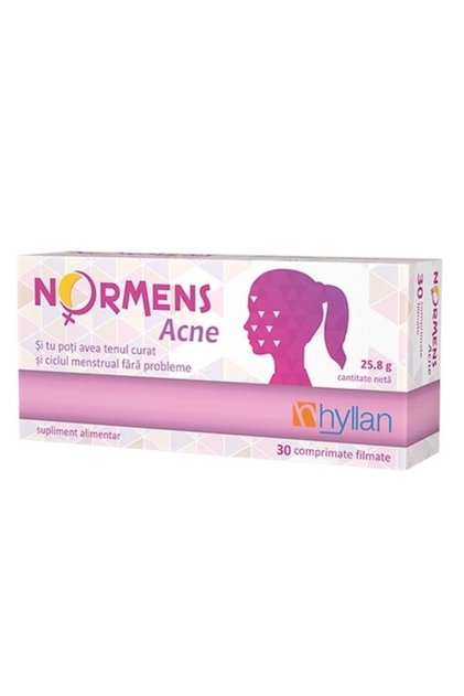 Supliment alimentar Normens pentru acnee, 30 de comprimate,