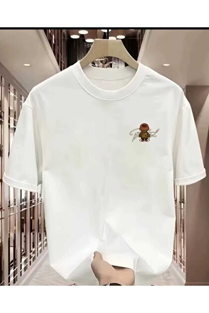 Men's Street Style Teddy Bear Printed Oversized T-Shirt