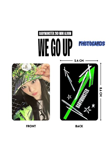 Kpop Dünyasi BABYMONSTER Ruka '' WE GO UP '' Photocards Set