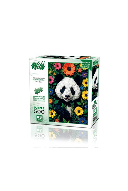 Blossoming Panda 500 Parça Puzzle
