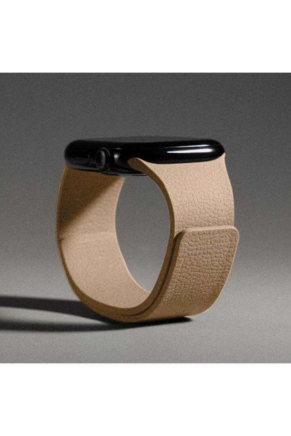 Apple Watch 42/44/45/46/49mm Series 11/10/9/8/7/SE3-2/Ultra3-2 Deri Görünüm Mıknatıslı Kordon