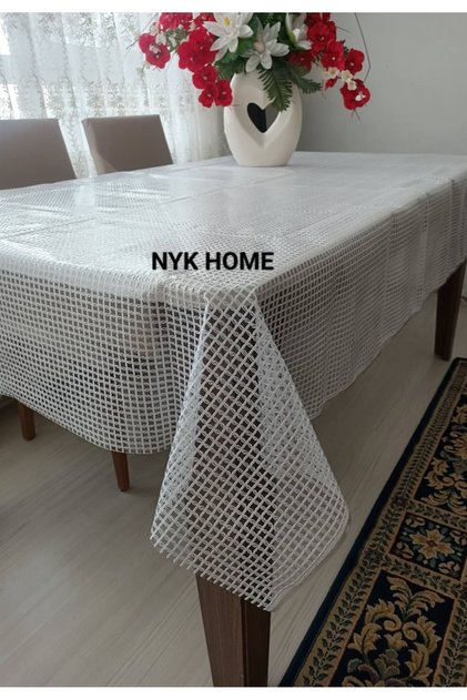 Burlap PVC Transparent Coated Luxury Oilcloth Tablecloth