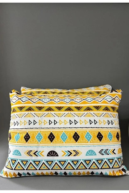 Cotton Zippered Patterned Pillowcase 50 X 70